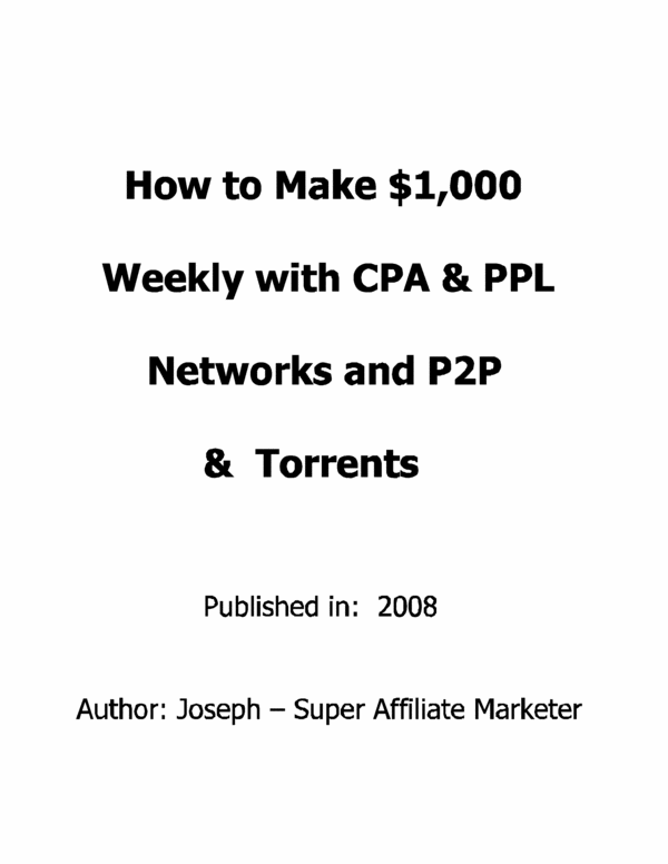 Product picture Profits From Torrent